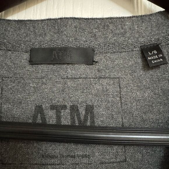ATM Anthony Thomas Melillo Men’s Cardigan Size L – Cotton Cashmere Blend - Picture 3 of 8